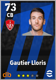 Gautier Lloris — CB, OVR 73, MAX 73