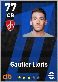Gautier Lloris eFootball player card