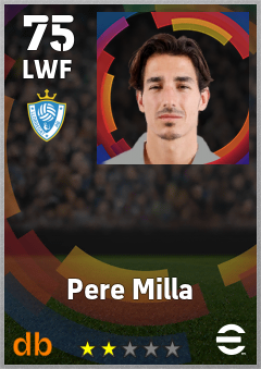Pere Milla eFootball player card