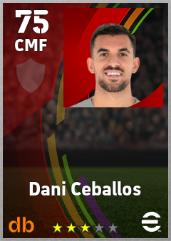 Dani Ceballos eFootball player card