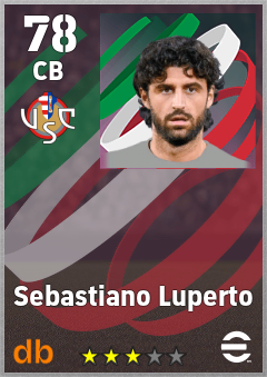 Sebastiano Luperto — CB, OVR 78, MAX 78