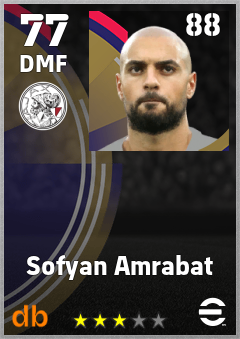 Sofyan Amrabat eFootball player card
