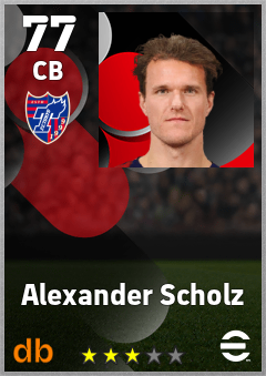 Alexander Scholz — CB, OVR 77, MAX 77