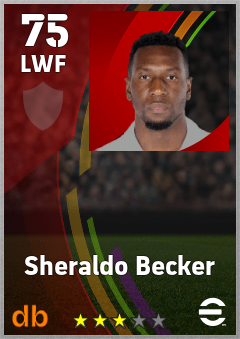 Sheraldo Becker eFootball player card
