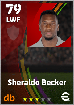 Sheraldo Becker eFootball player card
