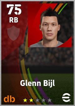 Glenn Bijl — RB, OVR 75, MAX 75