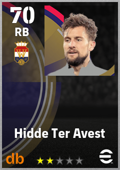 Hidde Ter Avest — RB, OVR 70, MAX 70