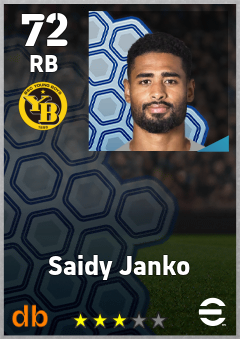 Saidy Janko — RB, OVR 72, MAX 72