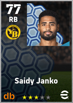 Saidy Janko — RB, OVR 77, MAX 77