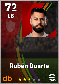 Rubén Duarte eFootball player card