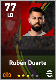 Rubén Duarte eFootball player card