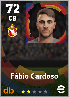 Fábio Cardoso — CB, OVR 72, MAX 72