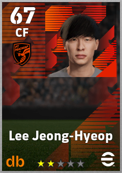 Lee Jeong-Hyeop — CF, OVR 67, MAX 67