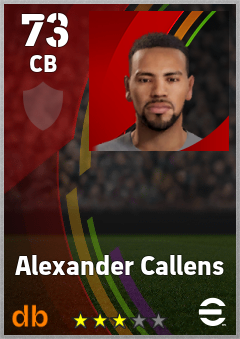 Alexander Callens eFootball player card