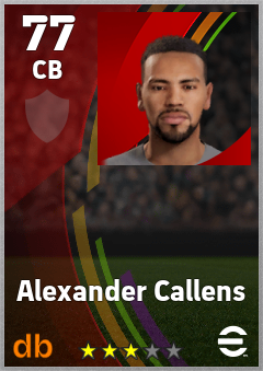 Alexander Callens eFootball player card