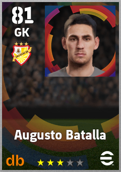 Augusto Batalla — GK, OVR 81, MAX 81
