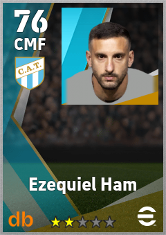 Ezequiel Ham — CMF, OVR 76, MAX 76