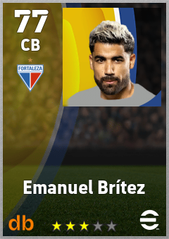 Emanuel Brítez — CB, OVR 77, MAX 77