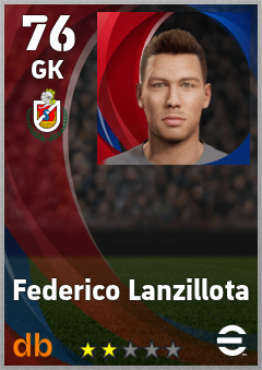 Federico Lanzillota — GK, OVR 76, MAX 76