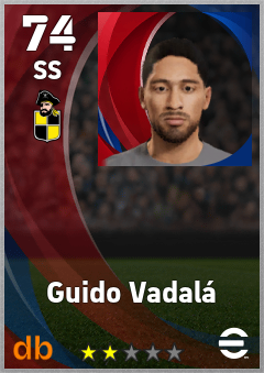 Guido Vadalá — SS, OVR 74, MAX 74