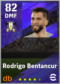 Rodrigo Bentancur — DMF, OVR 82, MAX 89