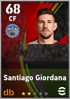 Santiago Giordana — CF, OVR 68, MAX 68