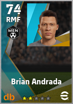 Brian Andrada — RMF, OVR 74, MAX 74