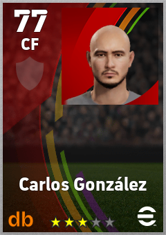 Carlos González eFootball player card