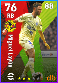 Miguel Layún — RB, OVR 76, MAX 88