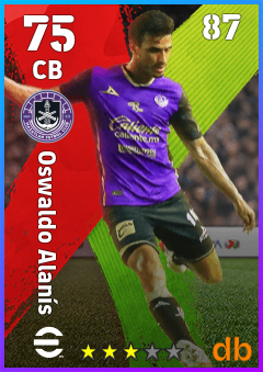 Oswaldo Alanís — CB, OVR 75, MAX 87