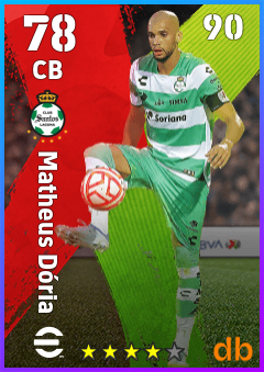 Matheus Dória — CB, OVR 78, MAX 90