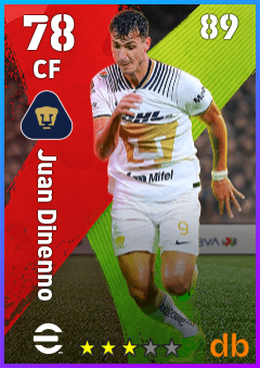 Juan Dinenno — CF, OVR 78, MAX 89
