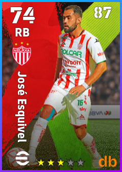 José Esquivel — RB, OVR 74, MAX 87