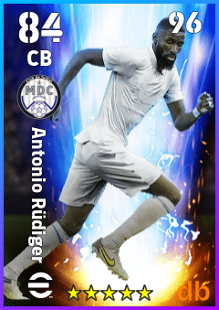 Antonio Rüdiger — CB, OVR 84, MAX 96