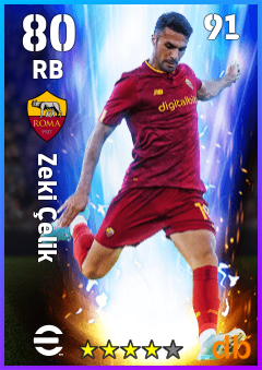 Zeki Çelik — RB, OVR 80, MAX 91