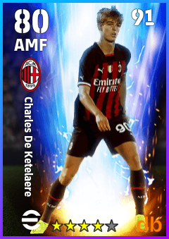 Charles De Ketelaere — AMF, OVR 80, MAX 91