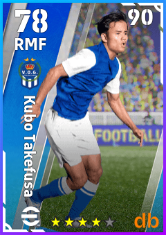 Kubo Takefusa — RMF, OVR 78, MAX 90