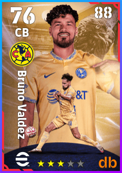 Bruno Valdez — CB, OVR 76, MAX 88