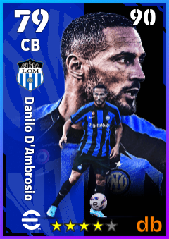 Danilo D'Ambrosio — CB, OVR 79, MAX 90