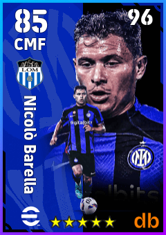 Nicolò Barella — CMF, OVR 85, MAX 96