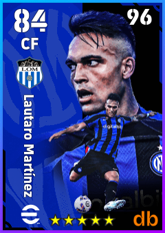 Lautaro Martínez — CF, OVR 84, MAX 96