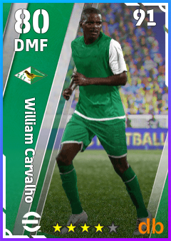 William Carvalho — DMF, OVR 80, MAX 91