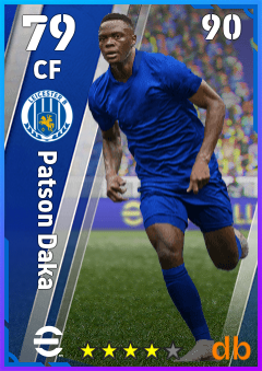 Patson Daka — CF, OVR 79, MAX 90