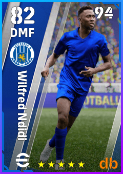 Wilfred Ndidi — DMF, OVR 82, MAX 94