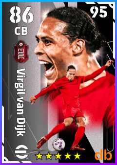 Virgil van Dijk — CB, OVR 86, MAX 95