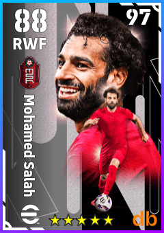 Mohamed Salah — RWF, OVR 88, MAX 97