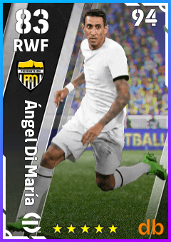 Ángel Di María — RWF, OVR 83, MAX 94