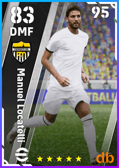 Manuel Locatelli — DMF, OVR 83, MAX 95