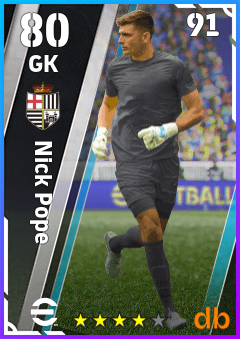 Nick Pope eFootball player card