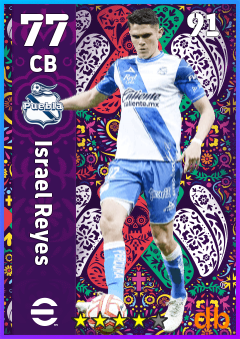 Israel Reyes — CB, OVR 77, MAX 91